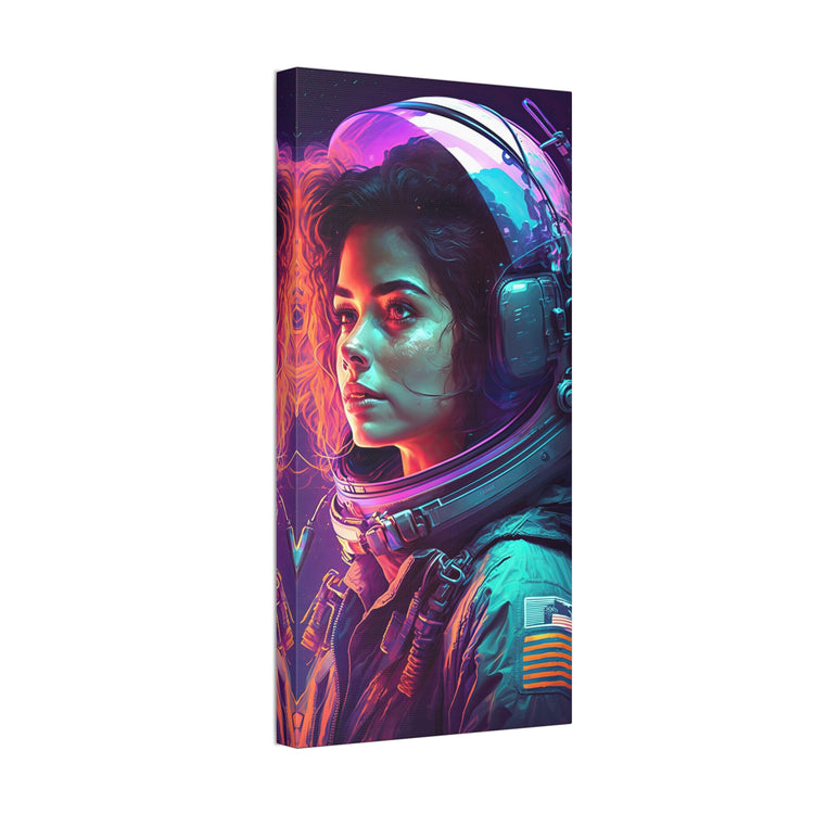 Astronaut Collection : Astro girl Canvas Print